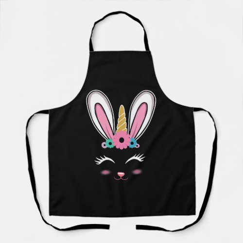 Easter Bunny Happy Easter Unicorn Apron