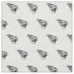 Easter Bunny Hare Rabbit Vintage Illustration Fabric