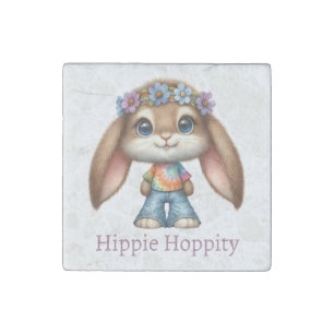 Easter Bunny – Hippie Hoppity Stone Magnet