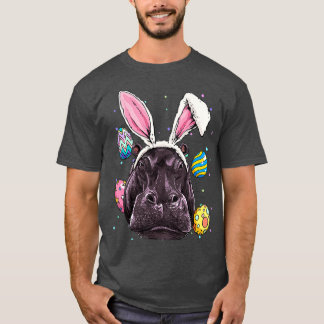 Easter Bunny Hippo Funny Easter Hippo Gifts T-Shirt