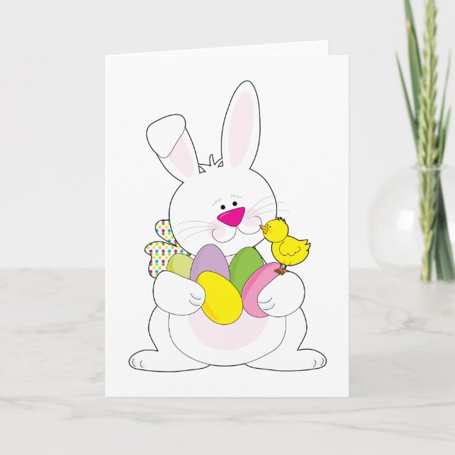 Easter Bunny Holiday Card (Front)