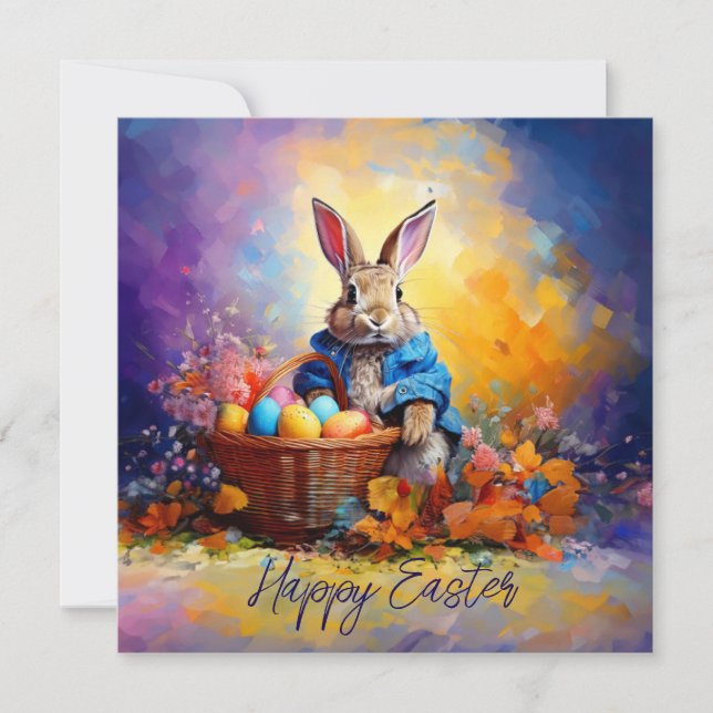 Easter Bunny Holiday Card (Front)