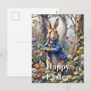 Easter Bunny Holiday Postcard
