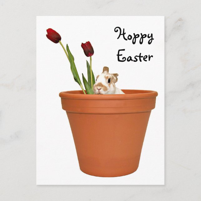 Easter Bunny Holiday Postcard (Front)