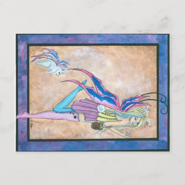 Easter Bunny Holiday Postcard (Front)