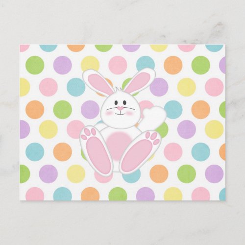 Easter Bunny Holiday Postcard