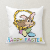 Easter Bunny Home Goods Throw Pillow