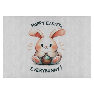 Easter Bunny Hoppy Easter, Everybunny! Cutting Board
