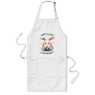 Easter Bunny Hoppy Easter, Everybunny! Long Apron