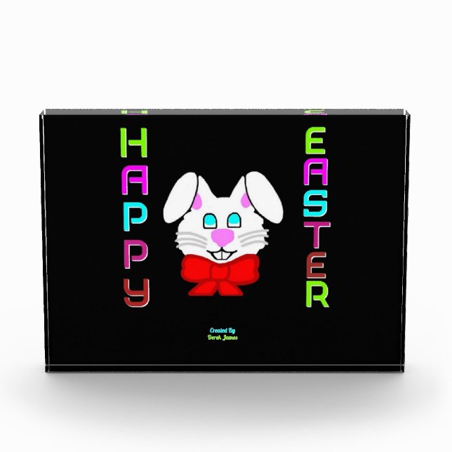Easter Bunny Horizontal Photo Block (Front)