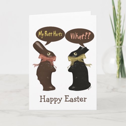 Easter Bunny Humor Holiday Card