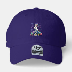 Easter Bunny Ice Hockey Player Eggs Rabbit Boys Ki 47 Brand Hat