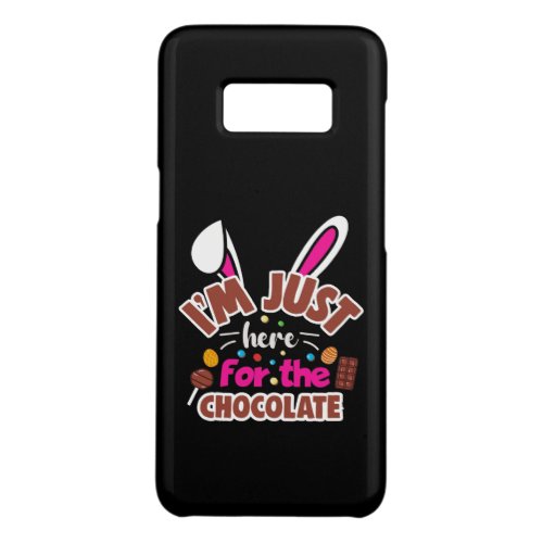 Easter Bunny Im Just here for the Chocolate Case_Mate Samsung Galaxy S8 Case
