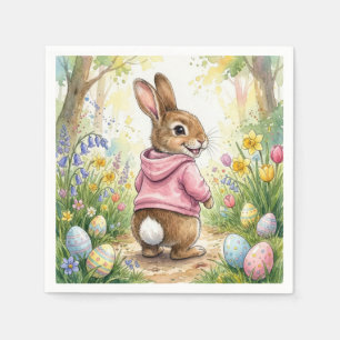 Easter Bunny in a Spring Garden Napkins