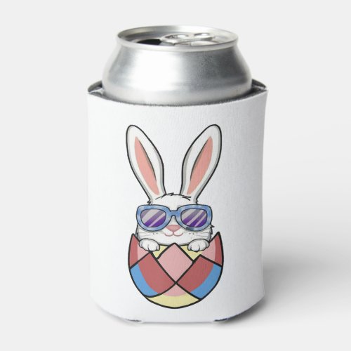Easter Bunny In Easter Egg Happy Easter Can Cooler