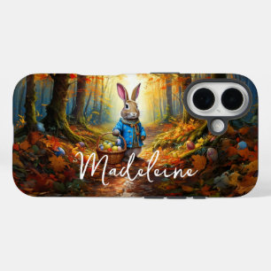 Easter Bunny in the forest iPhone 16 Case