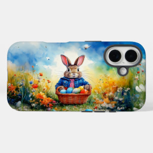 Easter Bunny in the forest iPhone 16 Case
