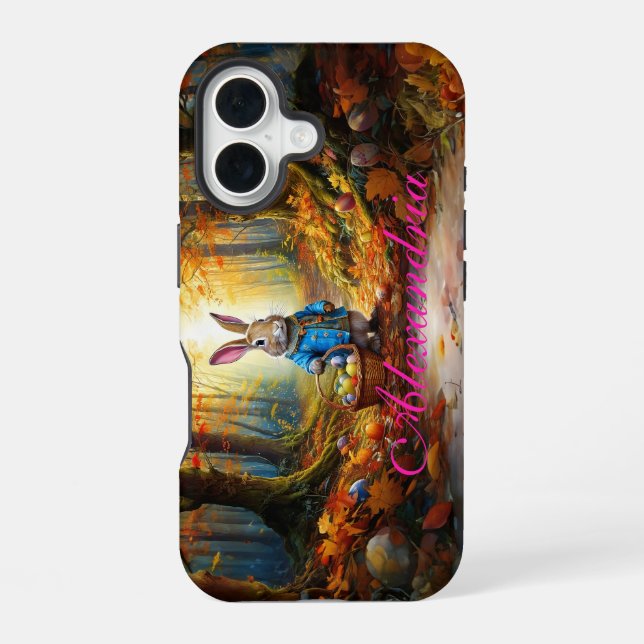 Easter Bunny in the forest Iphone Case (Back)