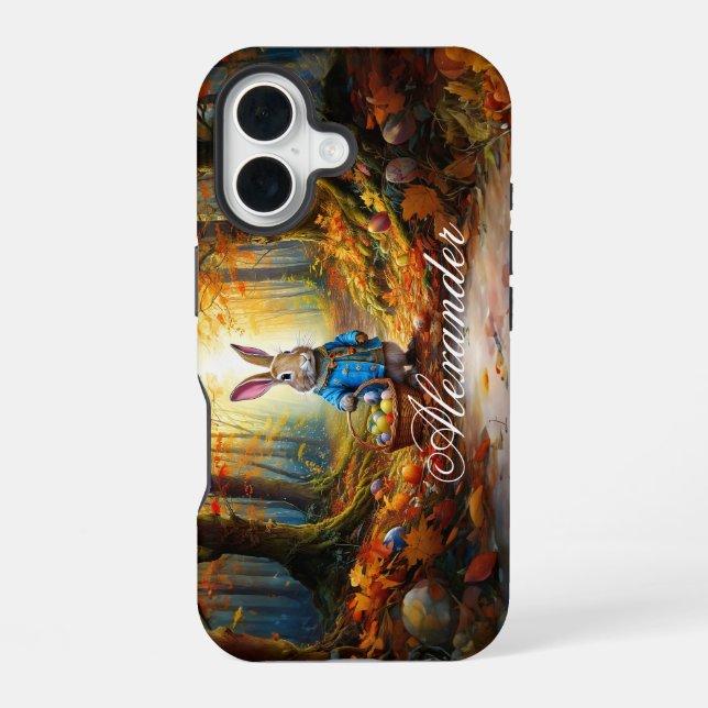 Easter Bunny in the forest Iphone Case (Back)