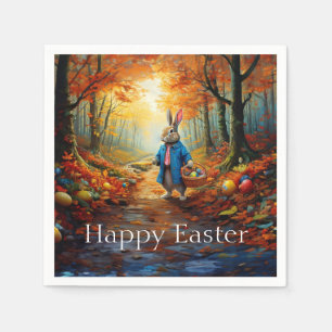 Easter Bunny in the forest Napkins