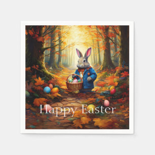 Easter Bunny in the forest Napkins