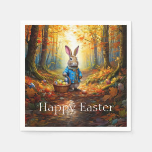 Easter Bunny in the forest Napkins