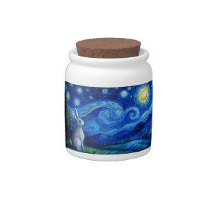 easter bunny in the Starry Night Candy Jar