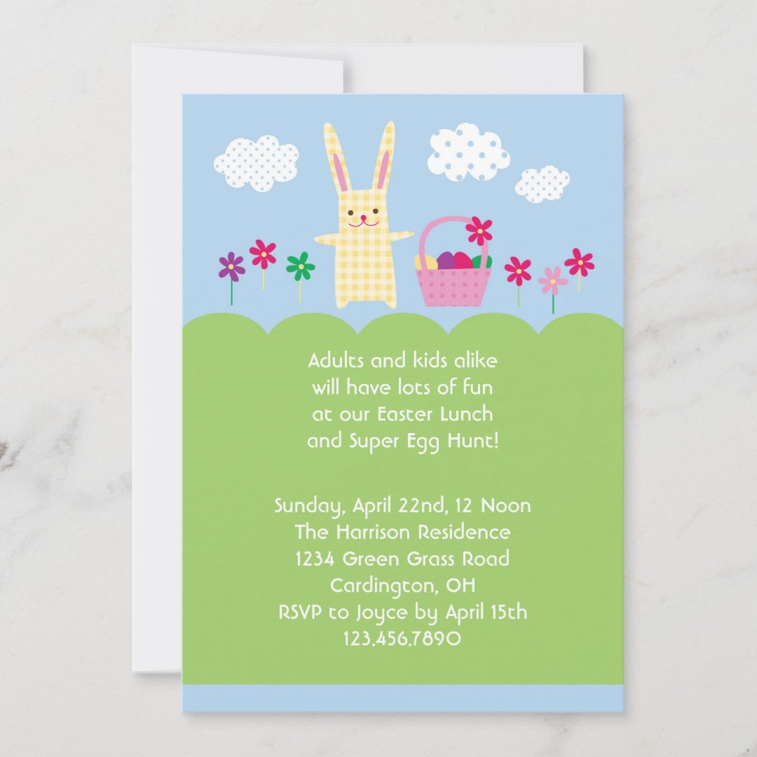 Easter Bunny Invitation | Zazzle