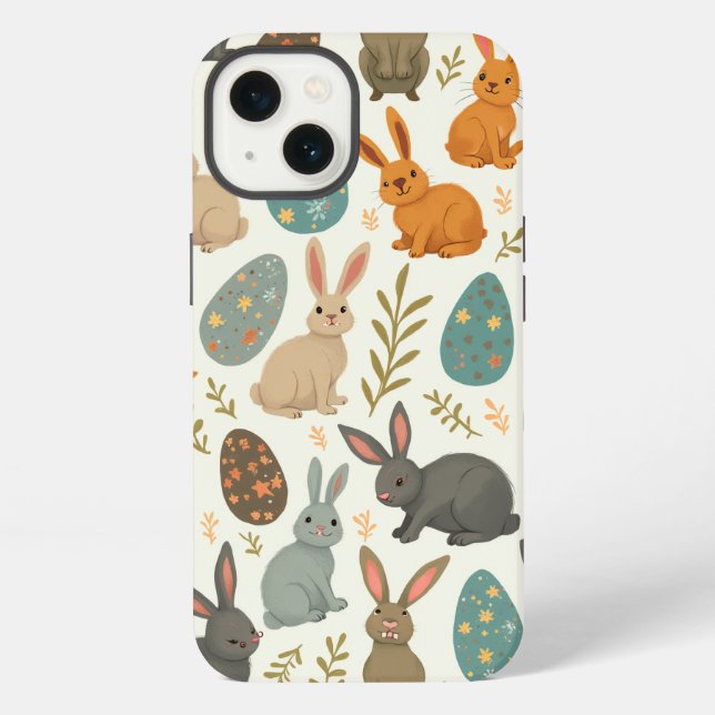 Easter bunny  iphone case (Back)