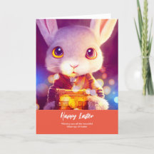 Easter Bunny Jacob | Folded Greeting Card