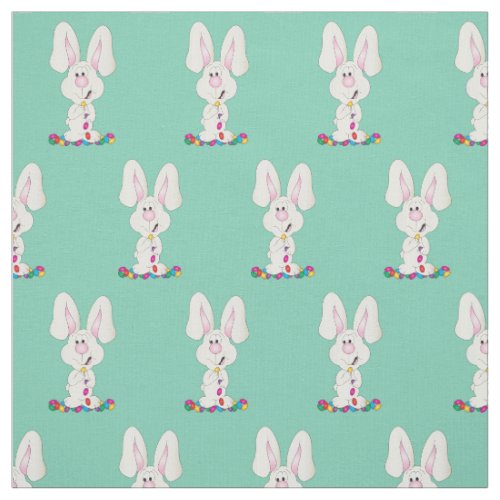 Easter Bunny Jellybean  Changeable Background Fabric