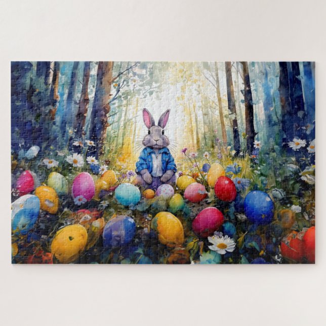 Easter Bunny Jigsaw Puzzle (Horizontal)
