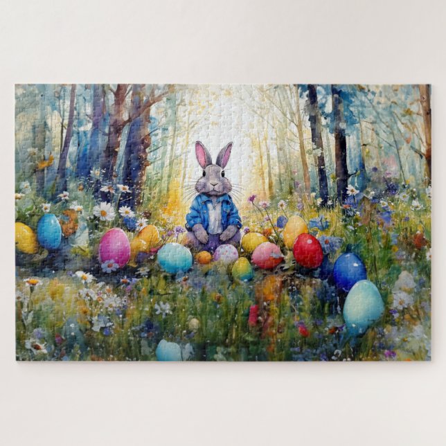 Easter Bunny Jigsaw Puzzle (Horizontal)