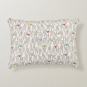 Easter Bunny: Joyful Seamless Fun. Accent Pillow