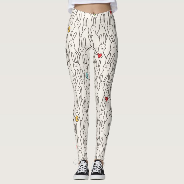 Easter Bunny: Joyful Seamless Fun. Leggings (Front)