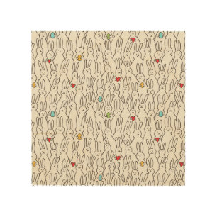 Easter Bunny: Joyful Seamless Fun. Wood Wall Art