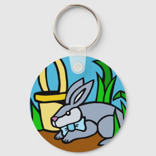 Easter Bunny Keychain