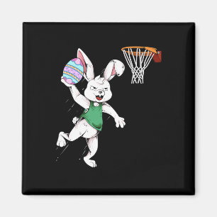 Easter Bunny Kids Boys Men Rabbit Dunking Bysketby Magnet