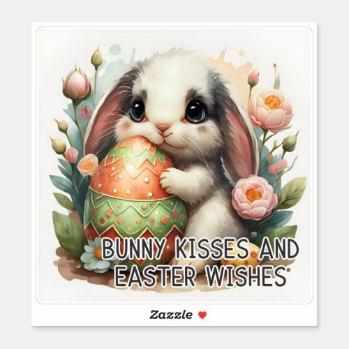 Easter Bunny Kisses _ Vinyl Sticker