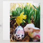 Easter Bunny kissing Cow Egg (Front/Back)