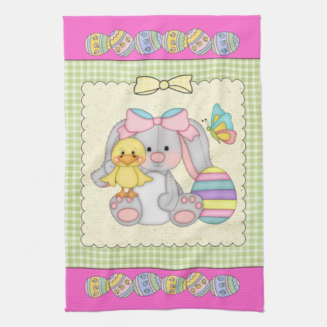 Easter Bunny Kitchen towel (Vertical)