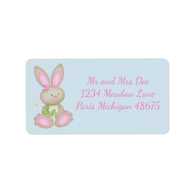 Easter Bunny Label (Front)