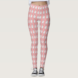 Easter Bunny Leggings Pink Easter Legging Pants