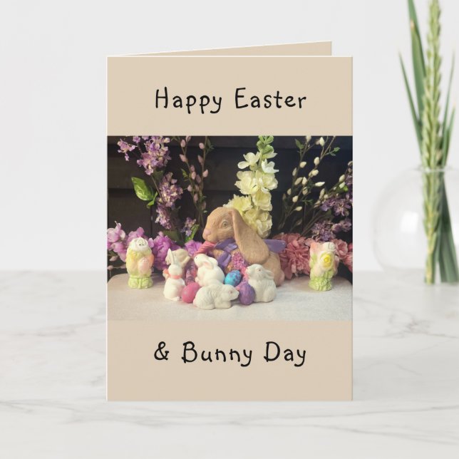 Easter Bunny & little helpers Card (Front)