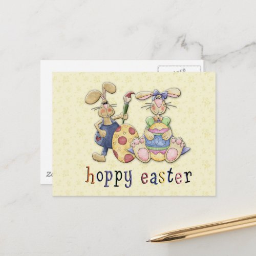 Easter Bunny Love Postcard