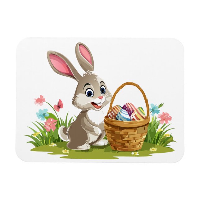 Easter bunny magnet (Horizontal)