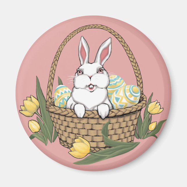 Easter Bunny Magnet Festive Easter Gifts Magnets (Front)