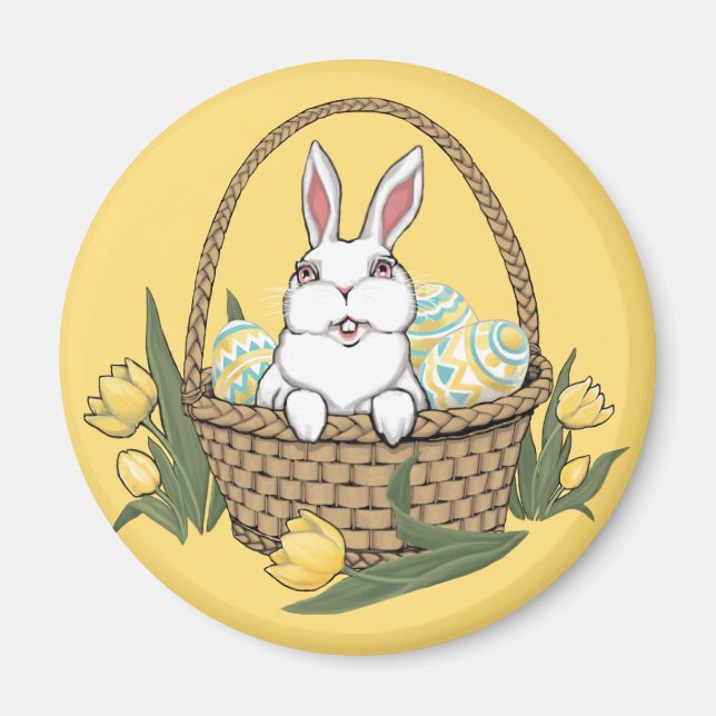 Easter Bunny Magnet Festive Easter Gifts Magnets (Front)