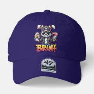 Easter Bunny Meme Bruh  Funny 6 7 Easter Eggs Desi 47 Brand Hat