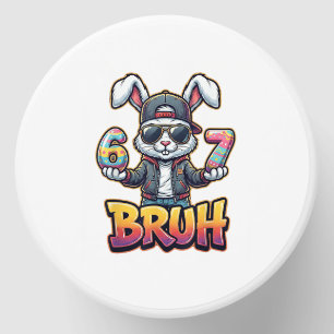 Easter Bunny Meme Bruh Funny 6 7 Easter Eggs Desi Mini Candle Favors